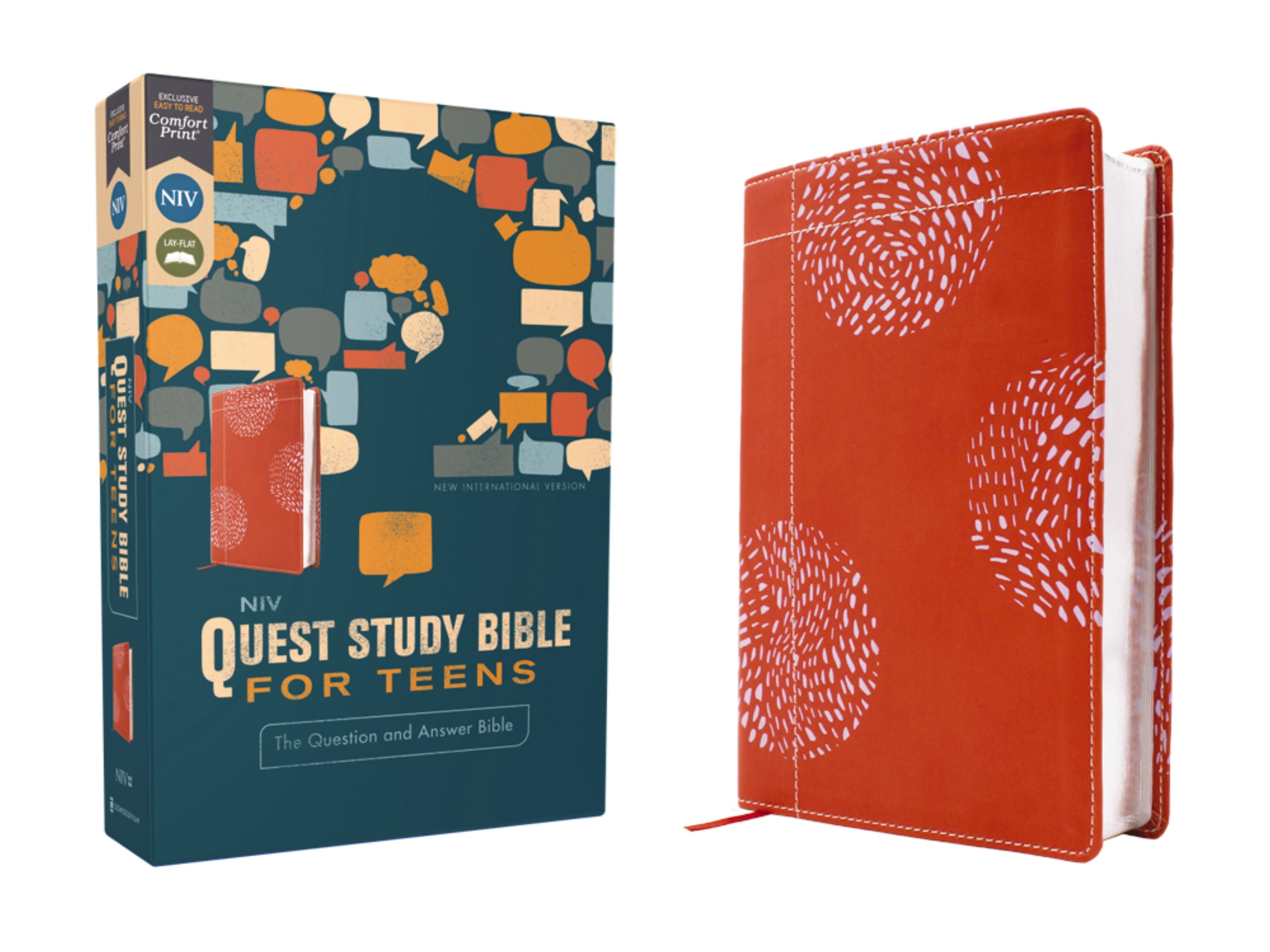 NIV Quest Study Bible for Teens, Coral