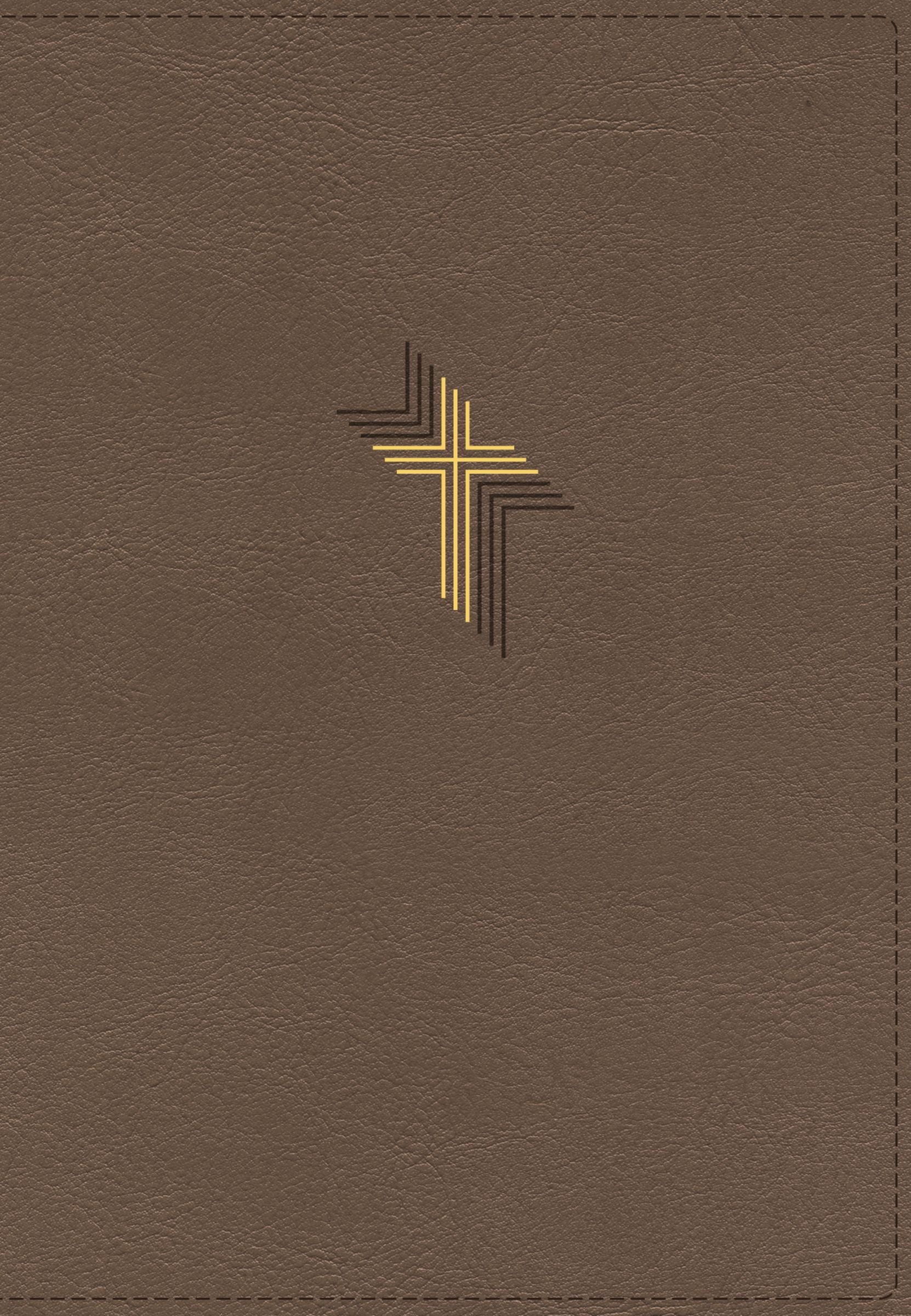 NIV Larger Print Compact Bible Brown (Red Letter Edition)