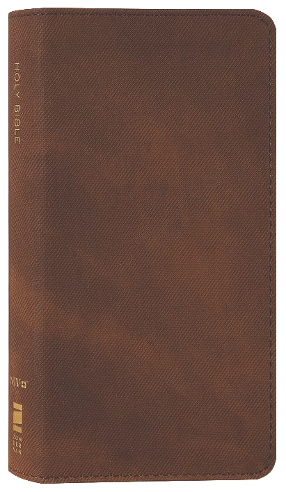 NIV Pocket Thinline Bible Brown (Red Letter Edition)