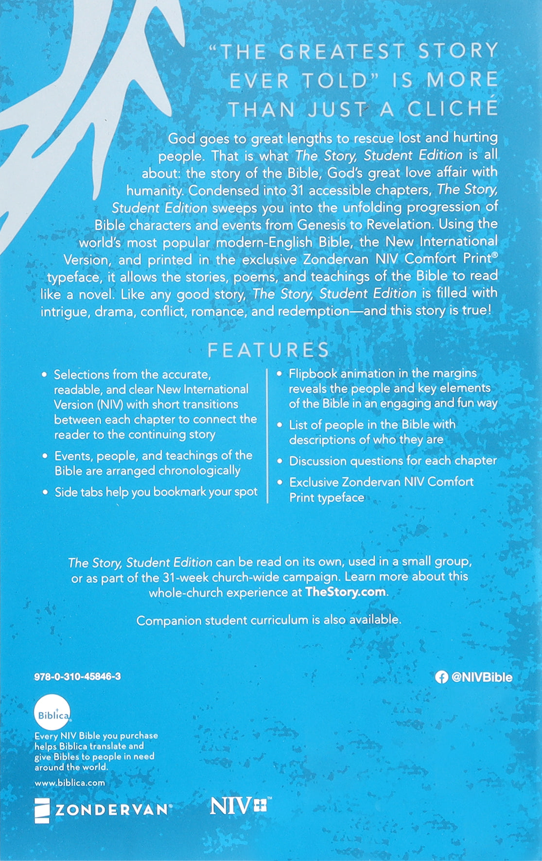 NIV the Story Student Comfort Print Edition