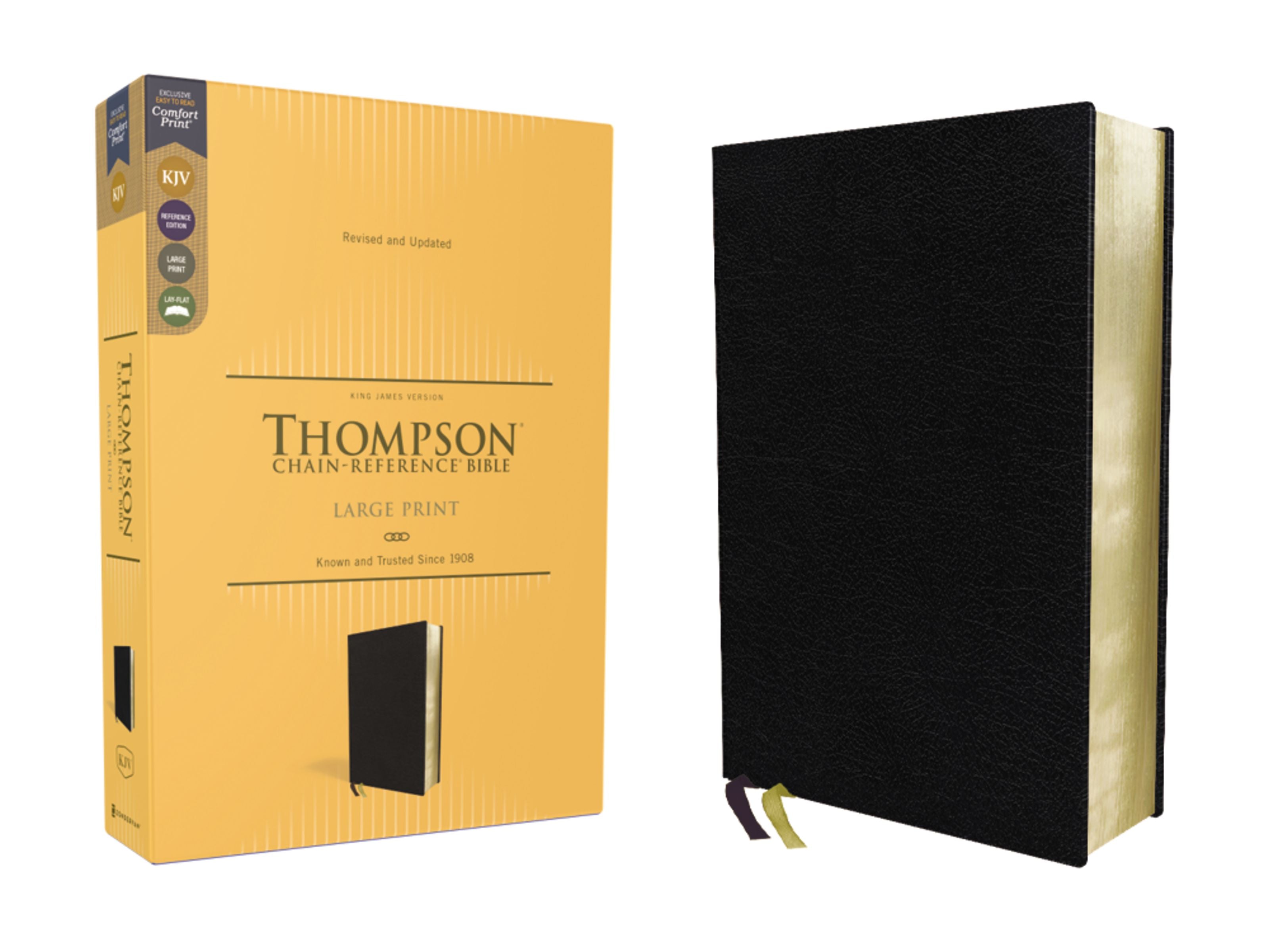 KJV Thompson Chain-Reference Bible Large Print Black (Red Letter Edition)