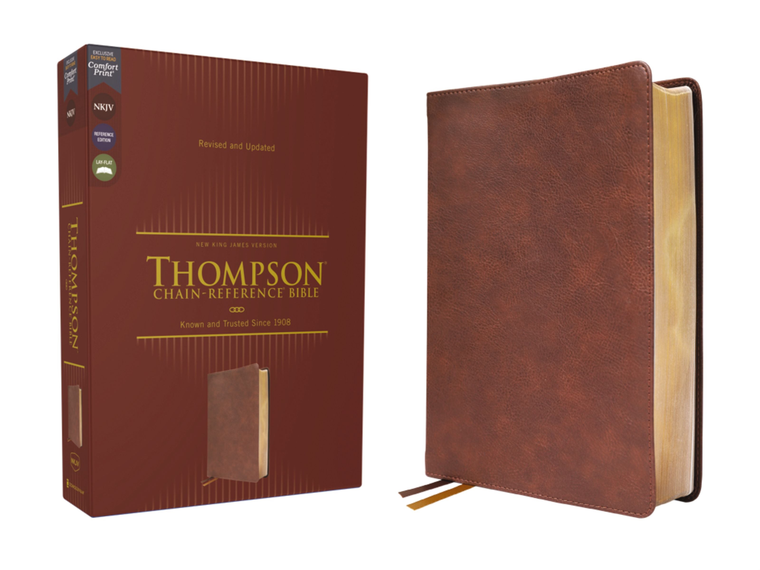 NKJV Thompson Chain-Reference Bible Brown (Red Letter Edition)