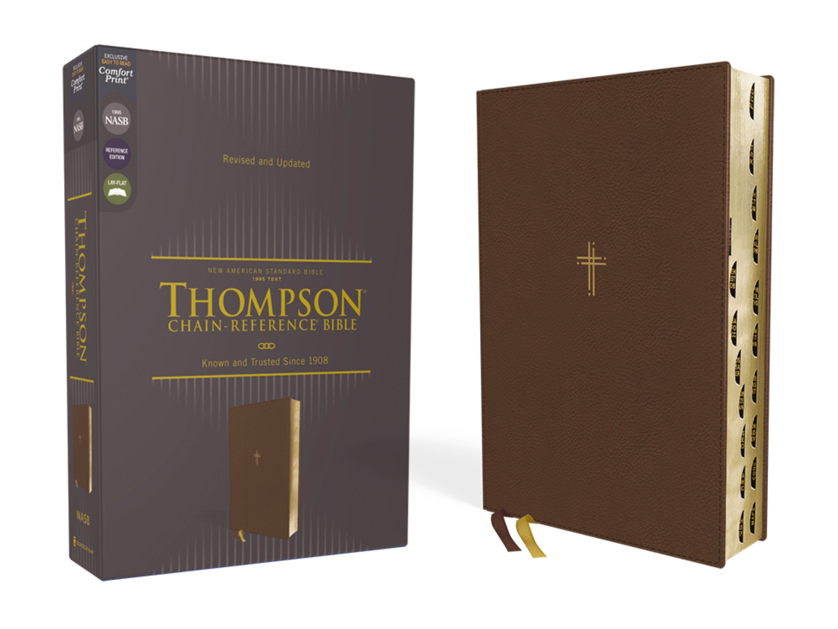 NASB Thompson Chain-Reference Bible Brown 1995 Text Thumb Indexed (Red Letter Edition)