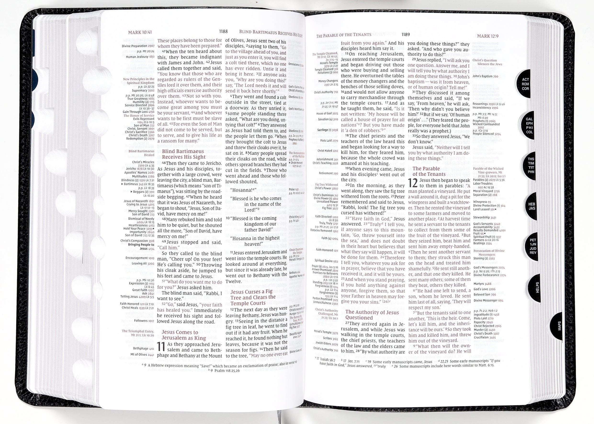 NIV Thompson Chain-Reference Bible Handy Size Black Thumb Indexed (Red Letter Edition)