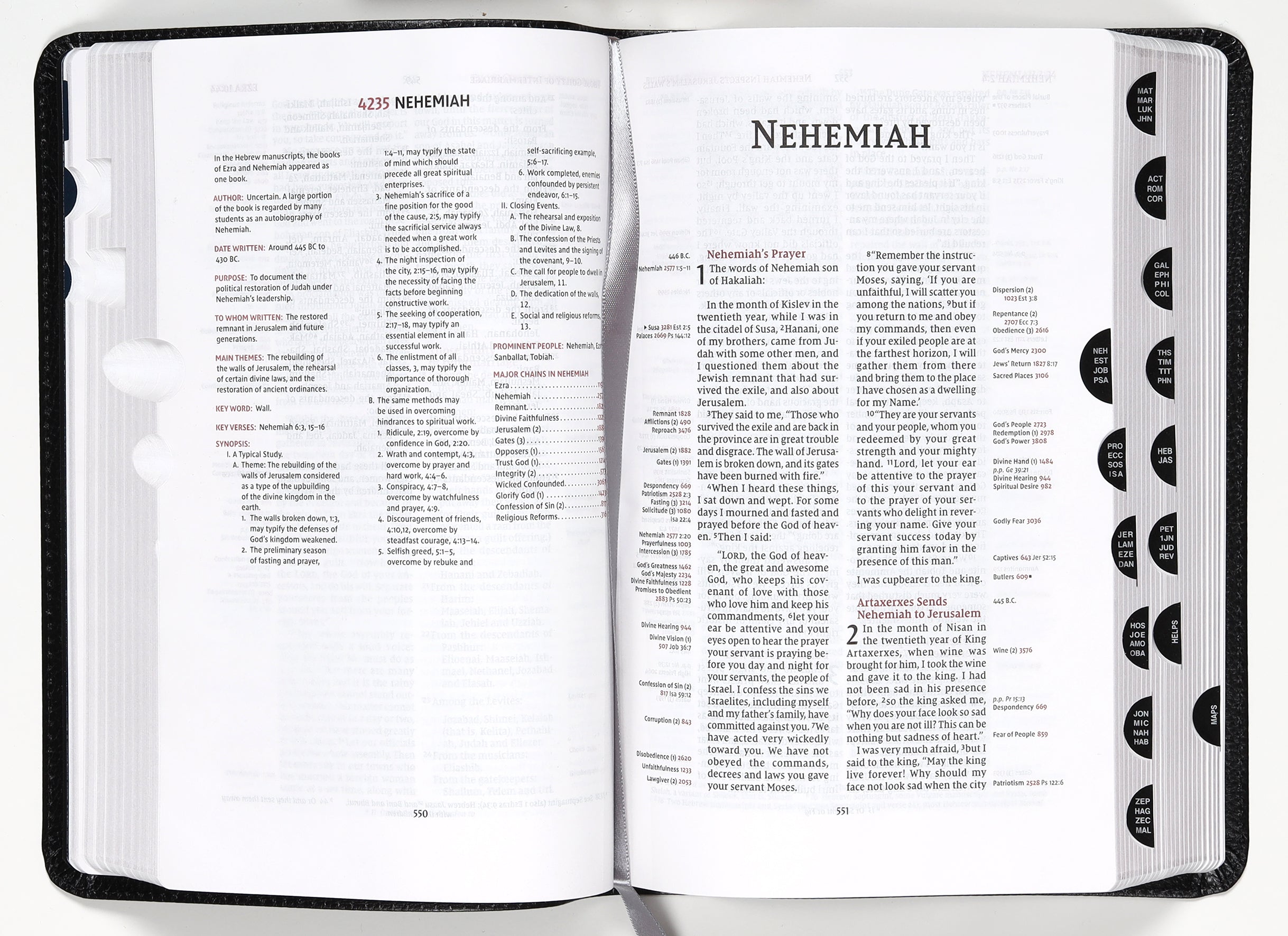 NIV Thompson Chain-Reference Bible Handy Size Black Thumb Indexed (Red Letter Edition)