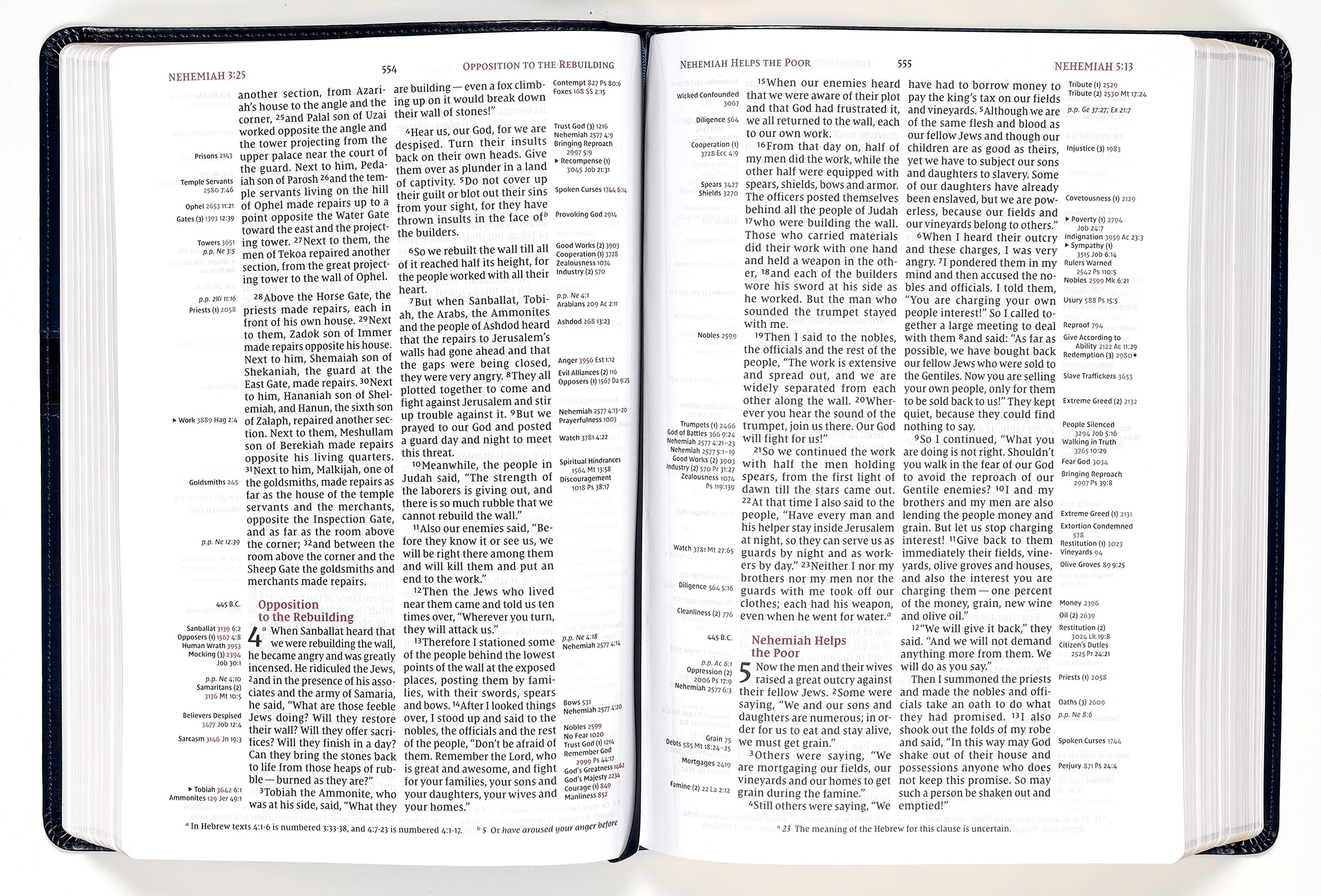NIV Thompson Chain-Reference Bible Large Print Navy (Red Letter Edition)