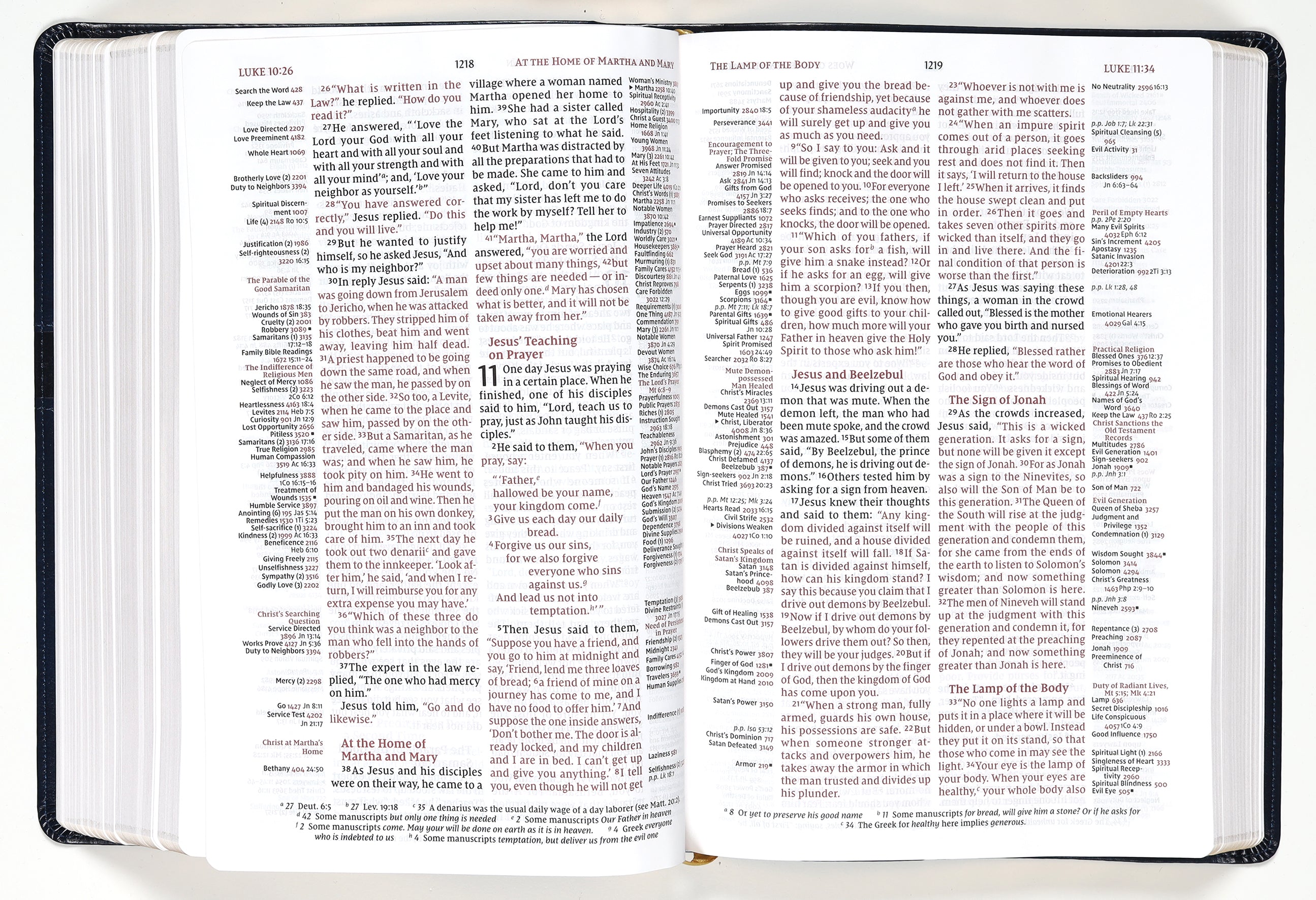 NIV Thompson Chain-Reference Bible Large Print Navy (Red Letter Edition)