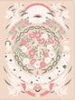 ESV Jesus Bible Artist Edition Peach Floral Thumb Indexed