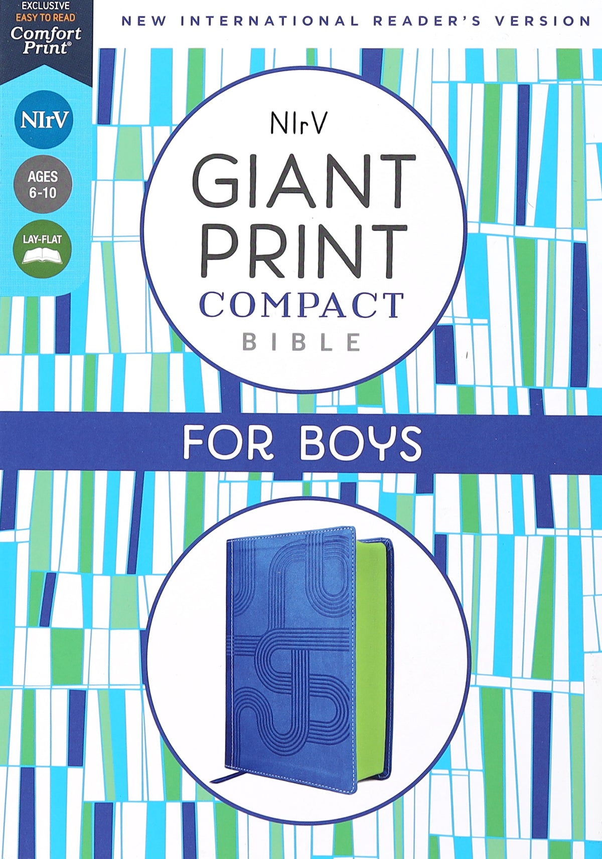 NIRV Giant Print Compact Bible For Boys Blue
