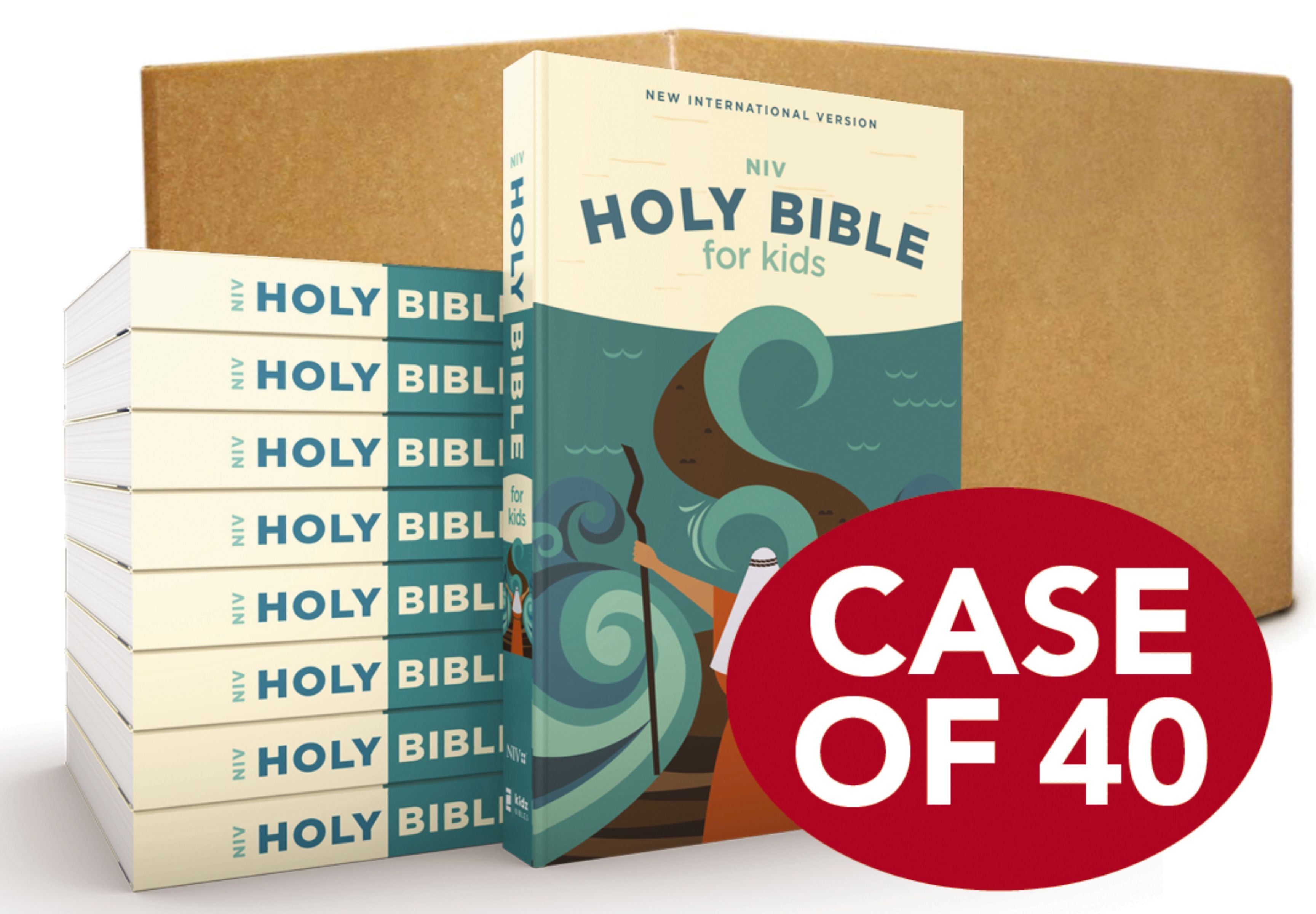 NIV Holy Bible For Kids Economy Comfort Print Edition (Black Letter Edition) (Case Of 40)