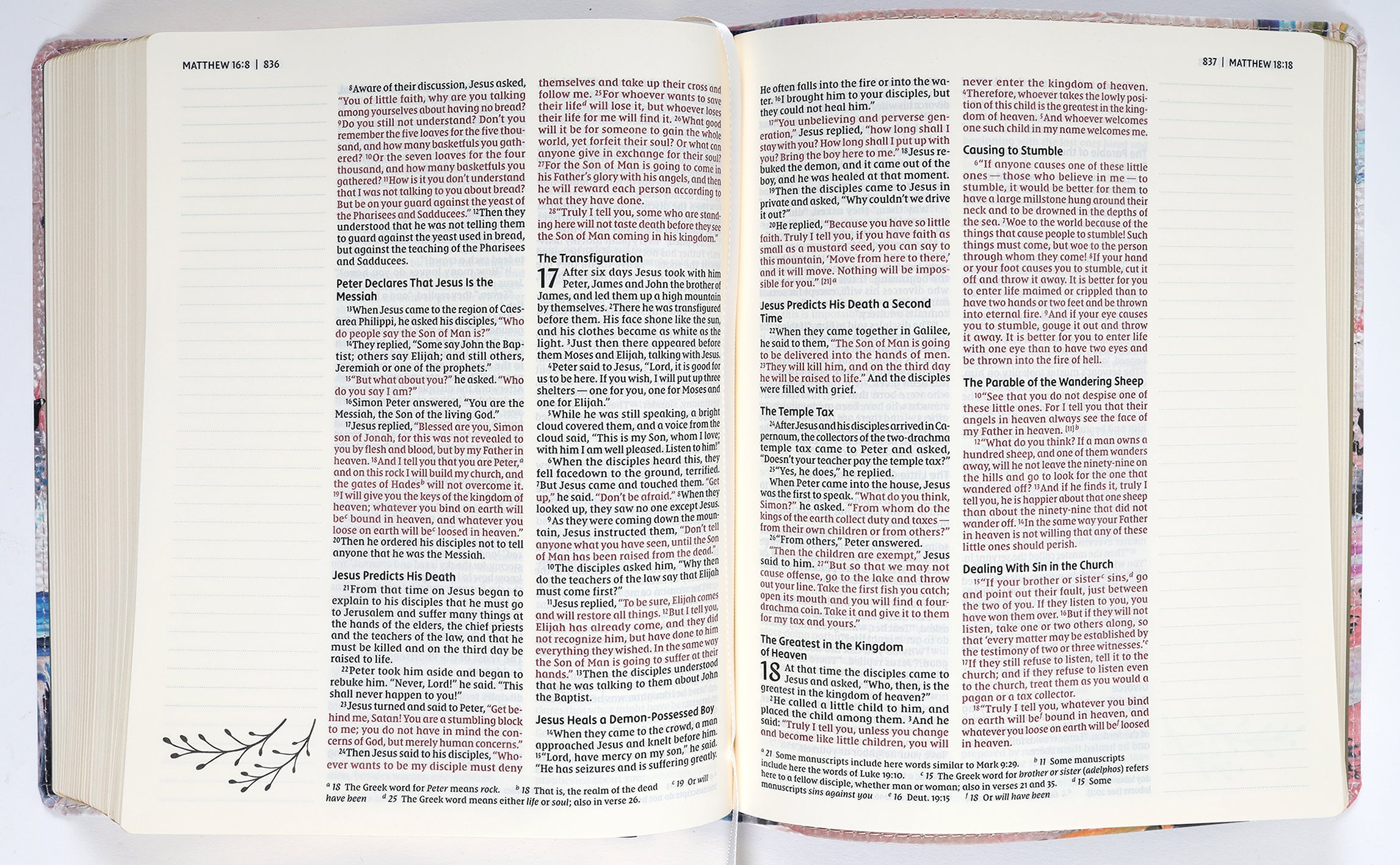 NIV Artisan Collection Bible Multi-Color/Blue (Red Letter Edition)