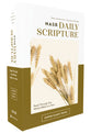 NASB Daily Scripture Bible Super Giant Print, White / Gold, 1995 Text