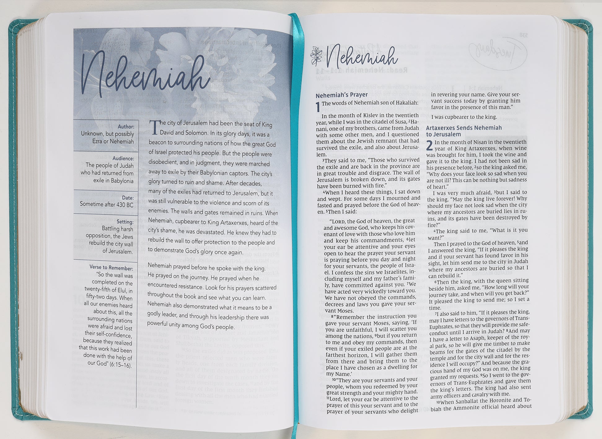 NIV Women's Devotional Bible Large Print Teal (Black Letter Edition)