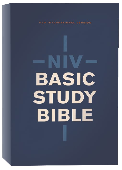 NIV Basic Study Bible Economy Edition Blue (Red Letter Edition)