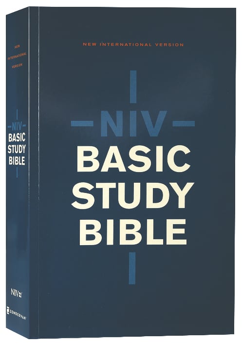 NIV Basic Study Bible Economy Edition Blue (Red Letter Edition)