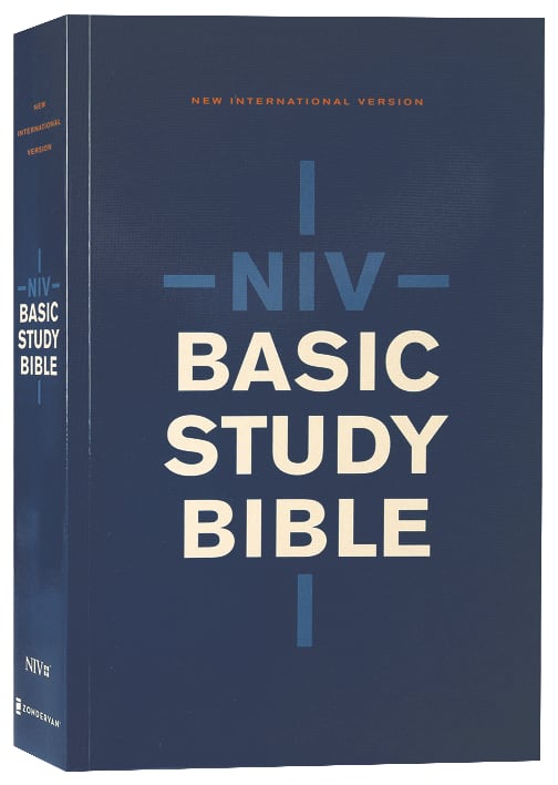NIV Basic Study Bible Economy Edition Blue (Red Letter Edition)