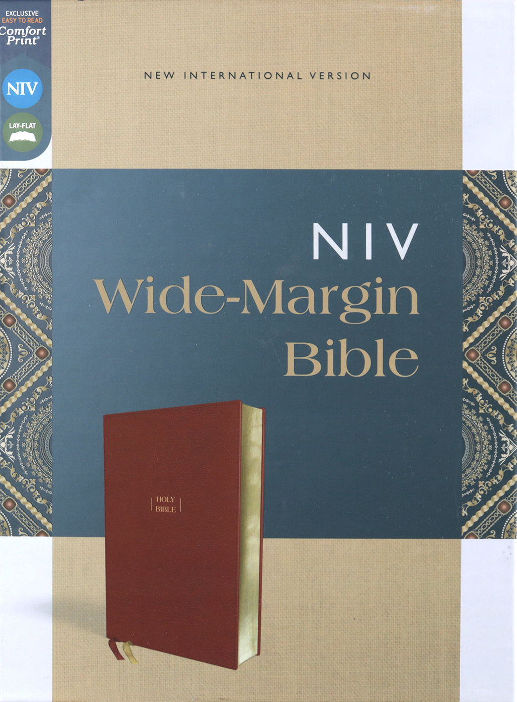 NIV Wide Margin Bible Brown (Red Letter Edition)