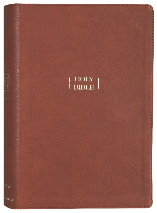 NIV Wide Margin Bible Brown (Red Letter Edition)