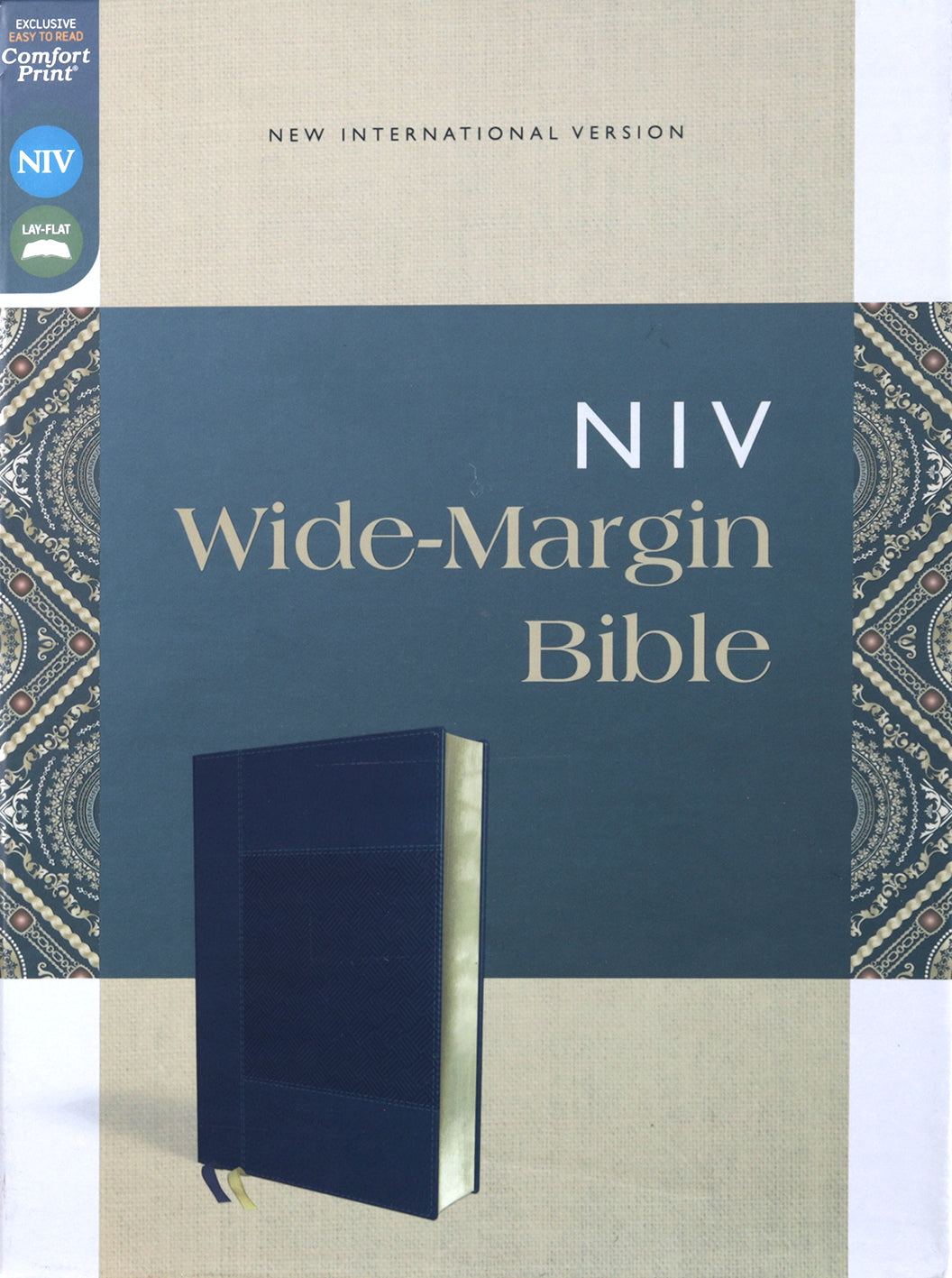 NIV Wide Margin Bible Navy (Red Letter Edition)