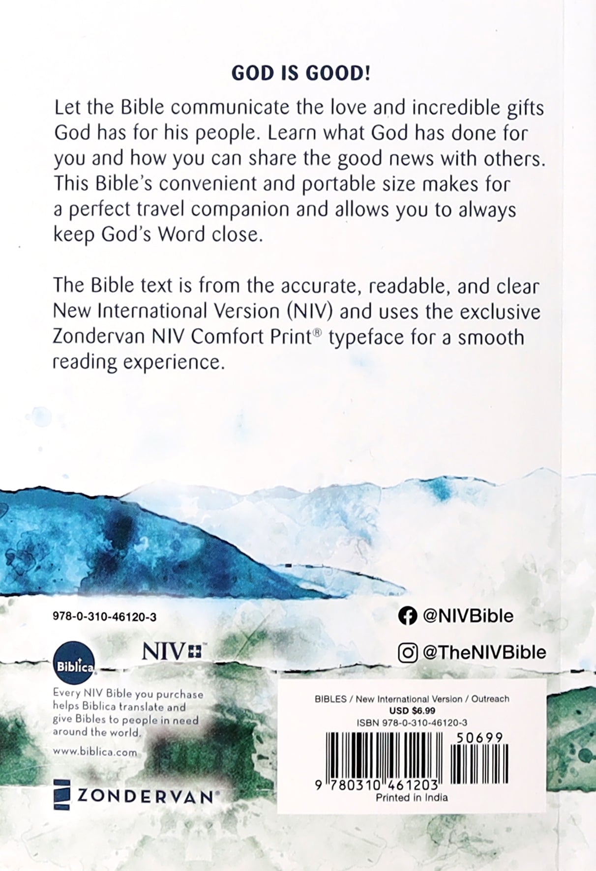 NIV Holy Bible Compact Multi-Color