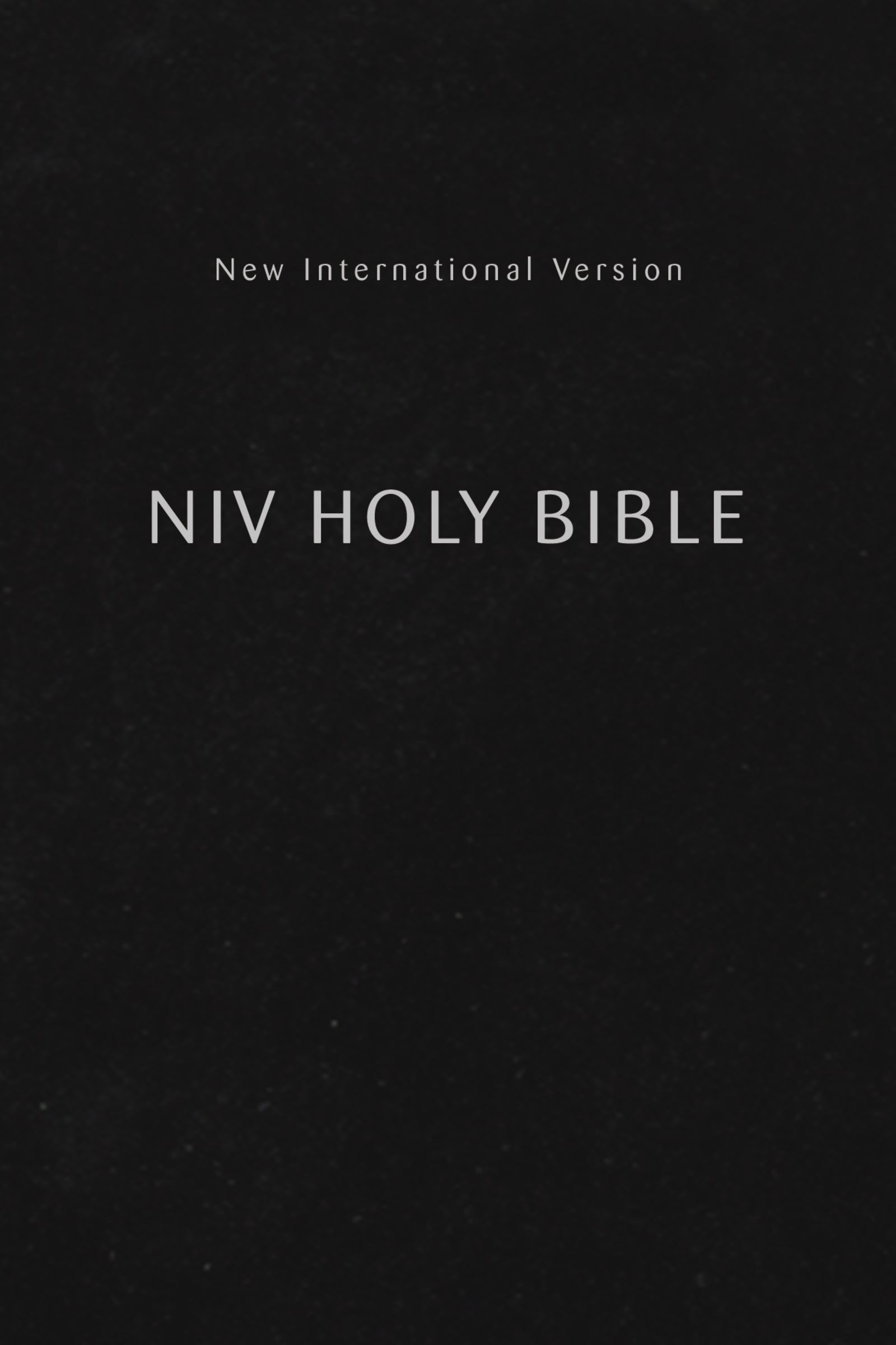 NIV Holy Bible Compact Black