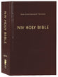 NIV Holy Bible Compact Burgundy