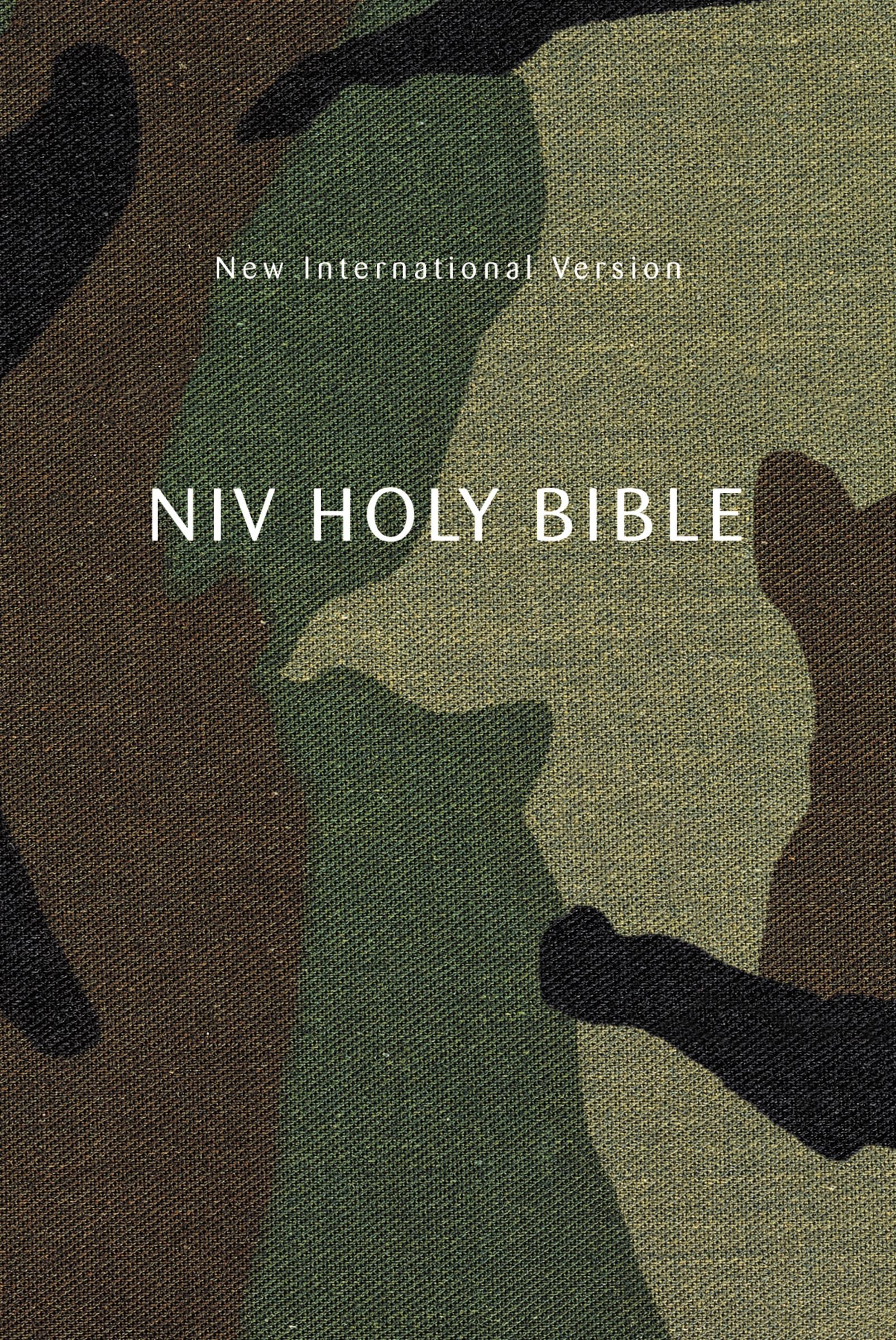 NIV Holy Bible Compact Woodland Camo