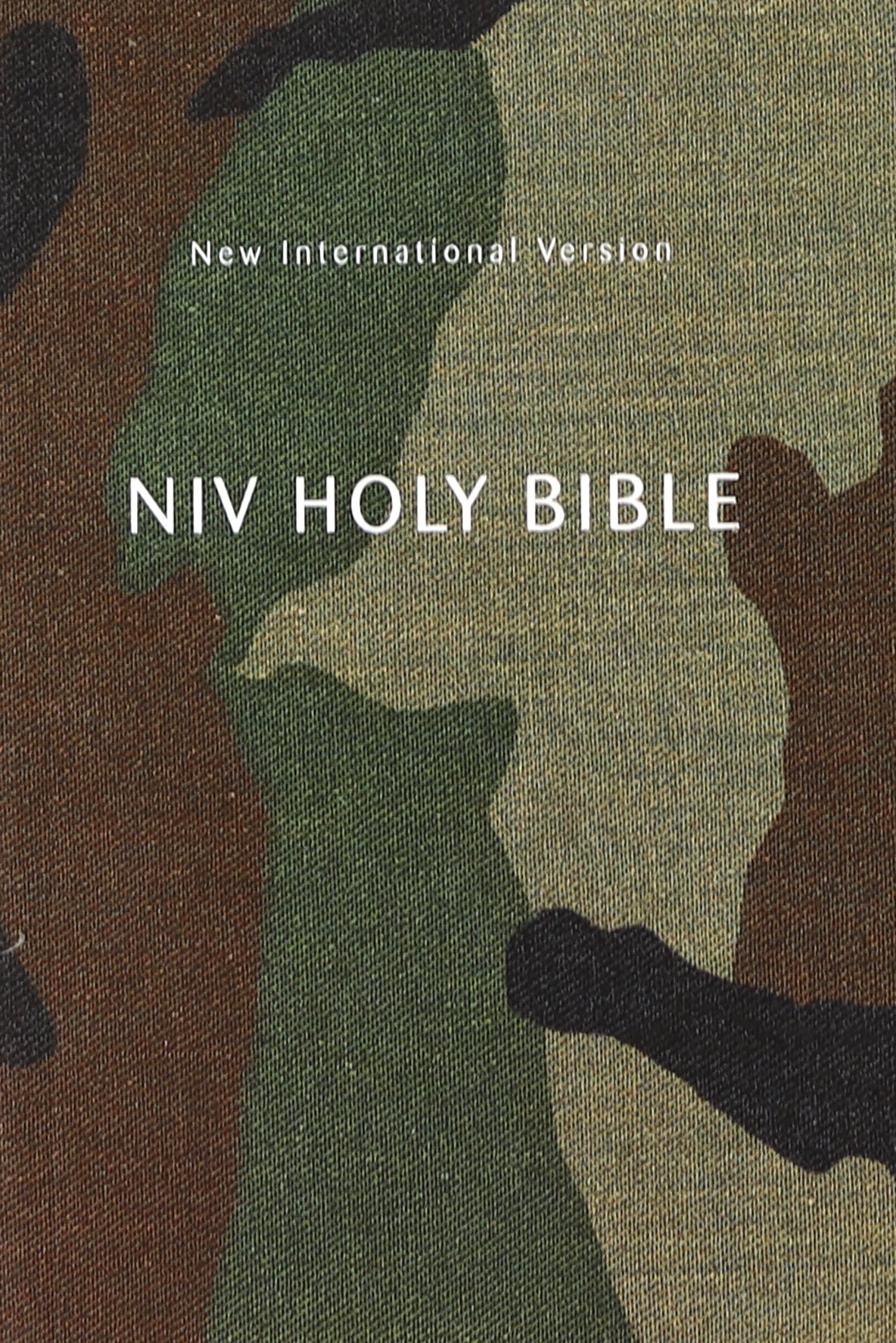 NIV Holy Bible Compact Woodland Camo