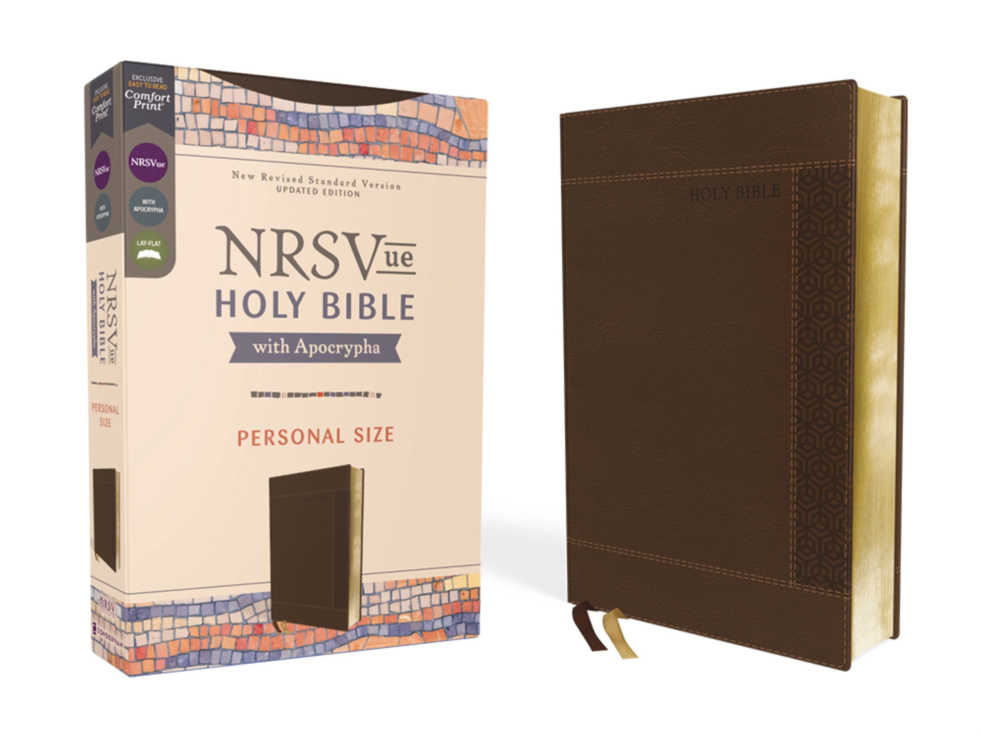 Nrsvue Holy Bible With Apocrypha Personal Size Brown
