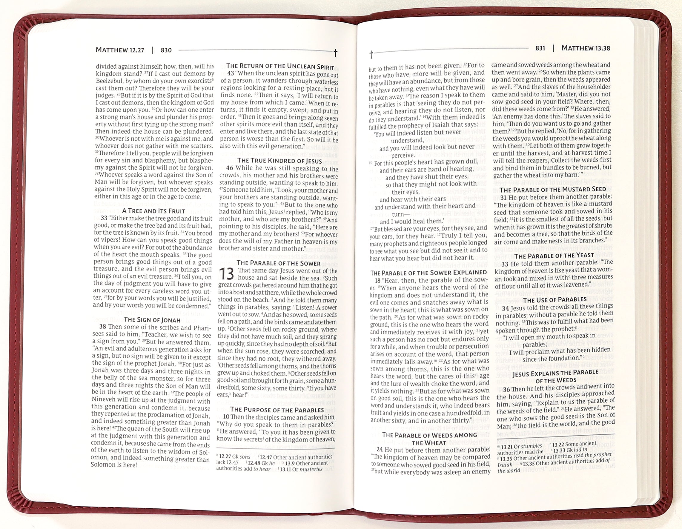 Nrsvue Gift Bible Burgundy
