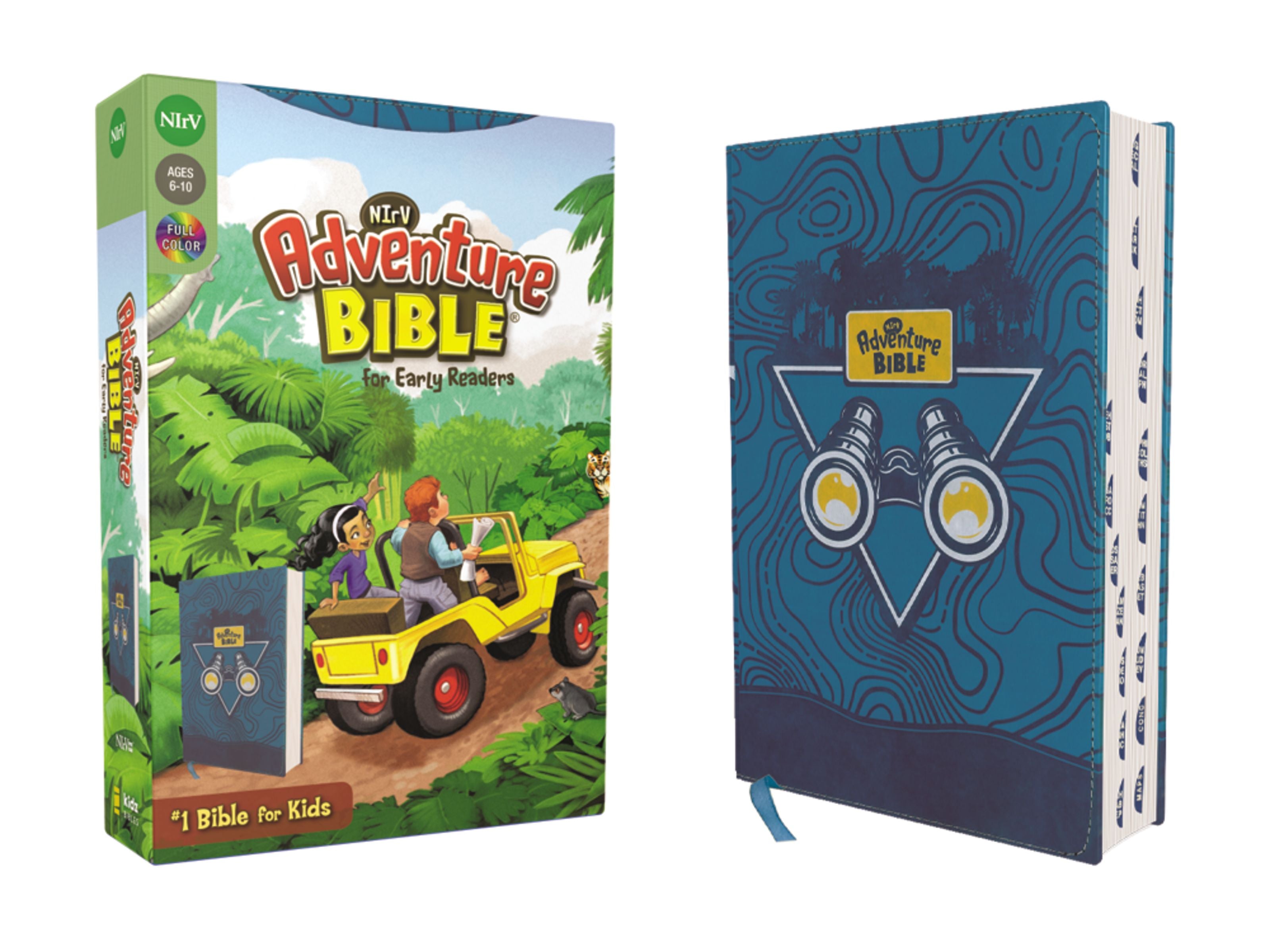 NIRV Adventure Bible For Early Readers Blue Full Color Thumb Indexed Tabs