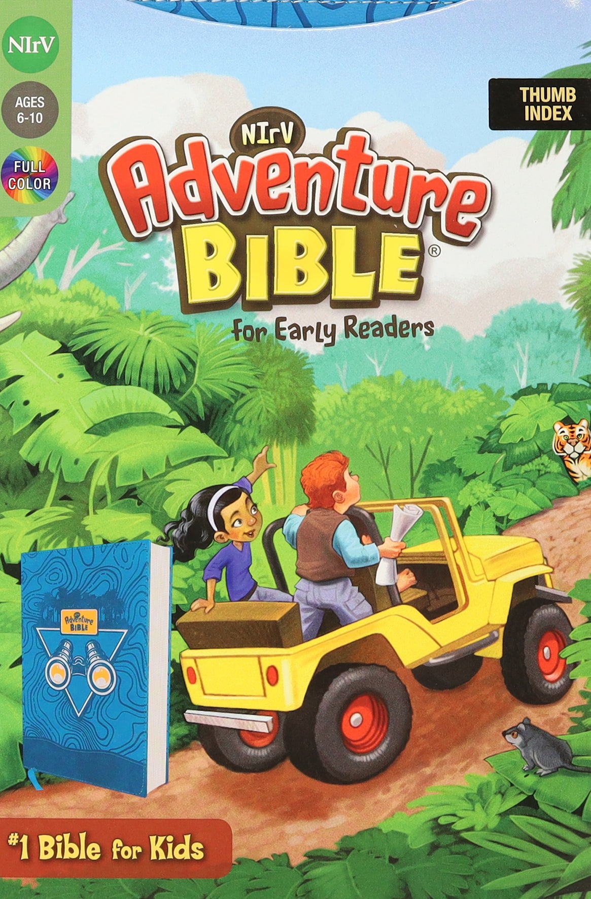 NIRV Adventure Bible For Early Readers Blue Full Color Thumb Indexed Tabs