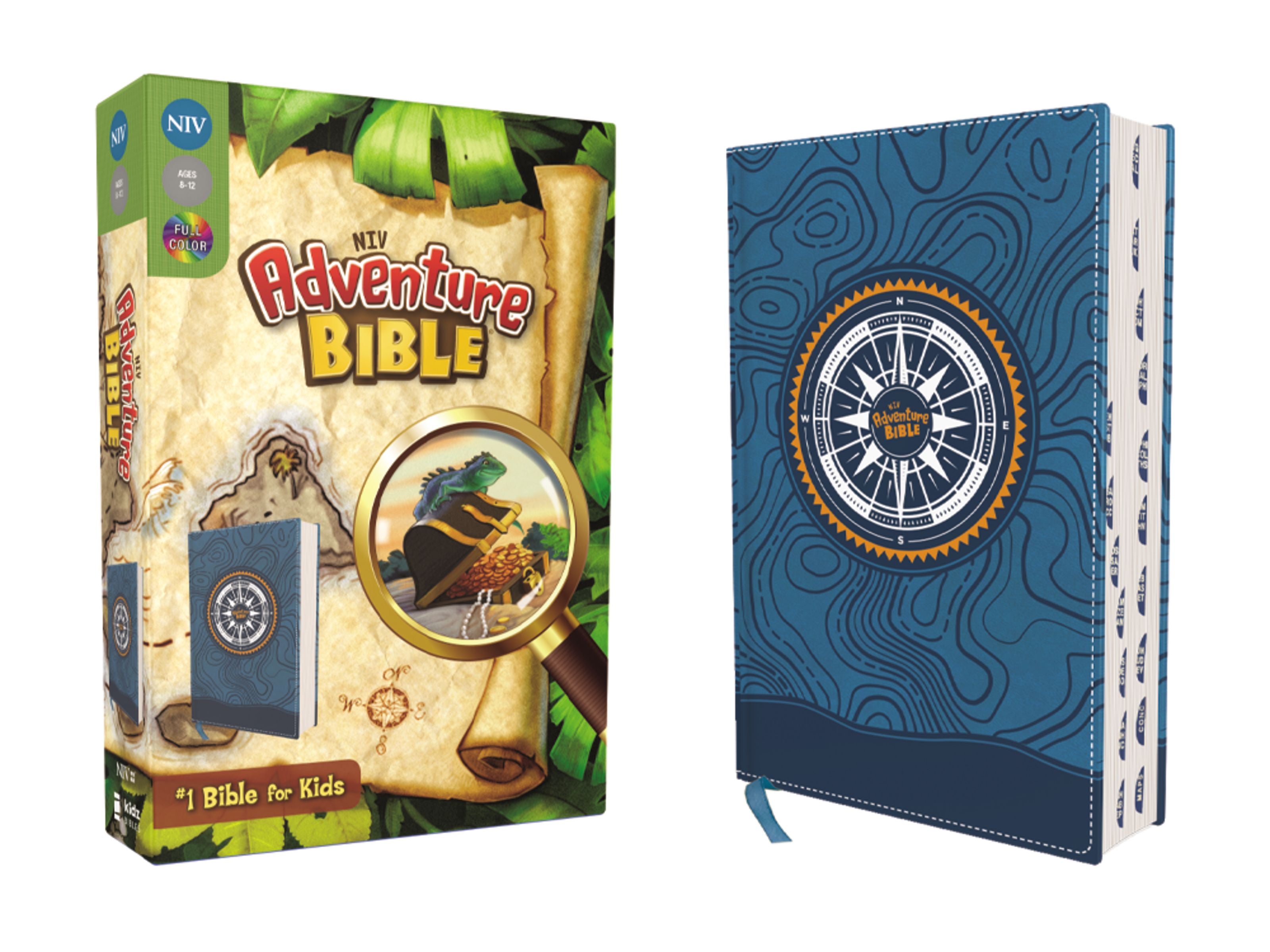 NIV Adventure Bible Blue Full Color Thumb Indexed Tabs