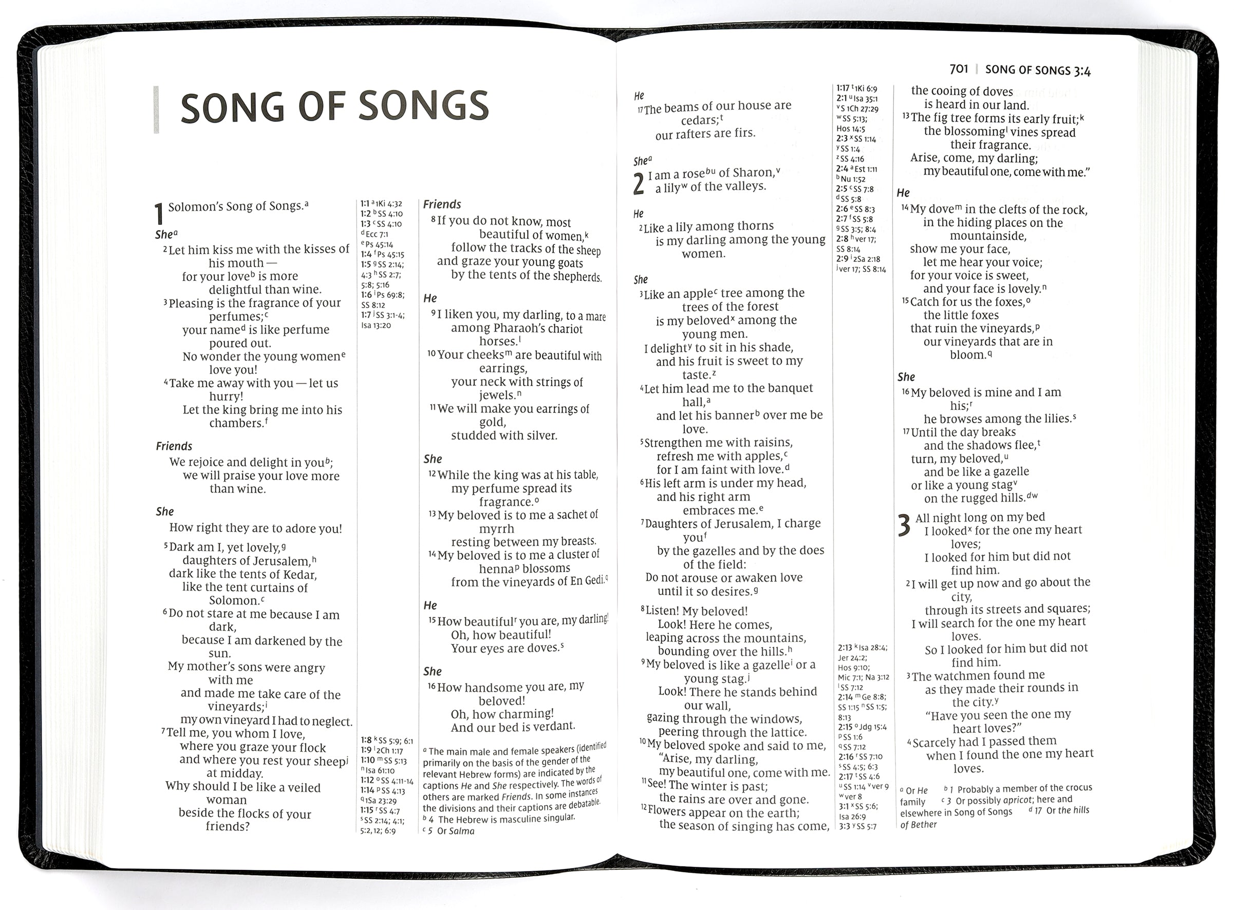NIV Thinline Reference Bible Large Print Black (Red Letter Edition)