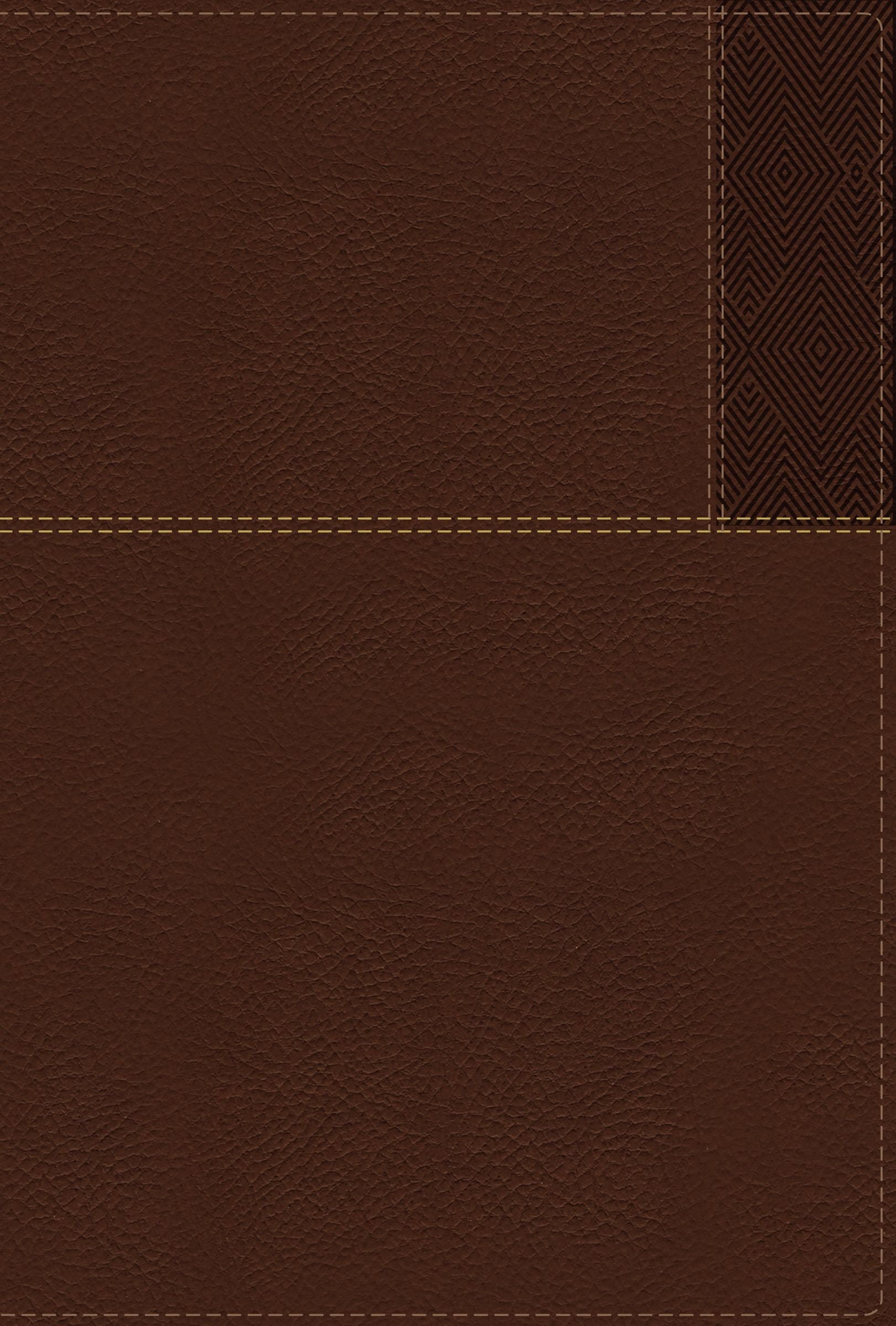 NIV Thinline Reference Bible Large Print Brown Thumb Indexed (Red Letter Edition)
