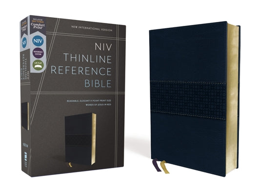 NIV Thinline Reference Bible Navy (Red Letter Edition)