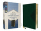 NIV Compact Center-Column Reference Bible Green (Red Letter Edition)