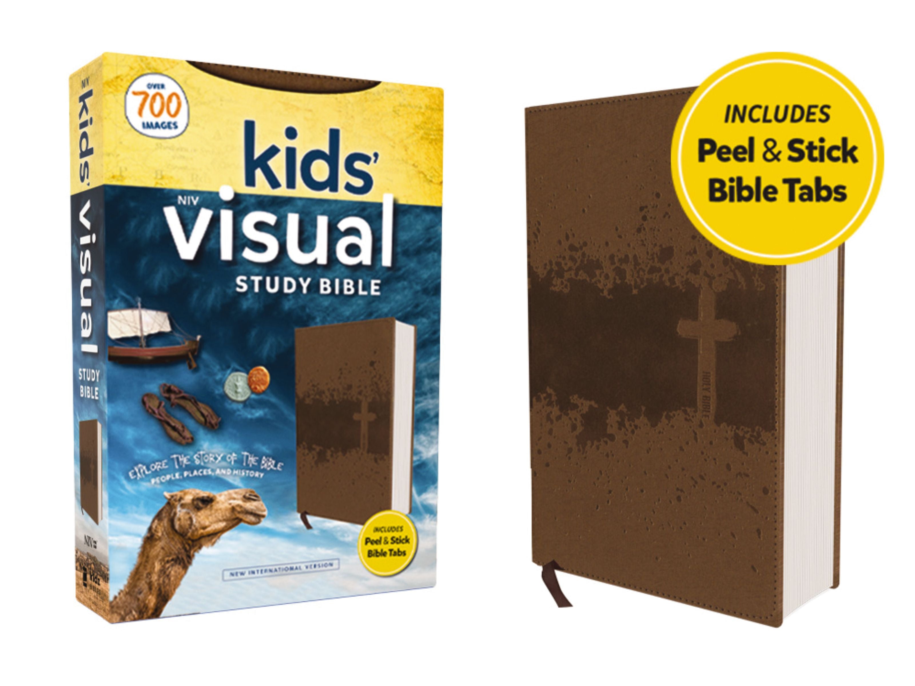 NIV Kids' Visual Study Bible Bronze Full Color Interior Peel/Stick Bible Tabs
