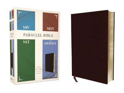 NIV, NKJV, NLT, the Message, Contemporary Comparative Parallel Bible Burgundy