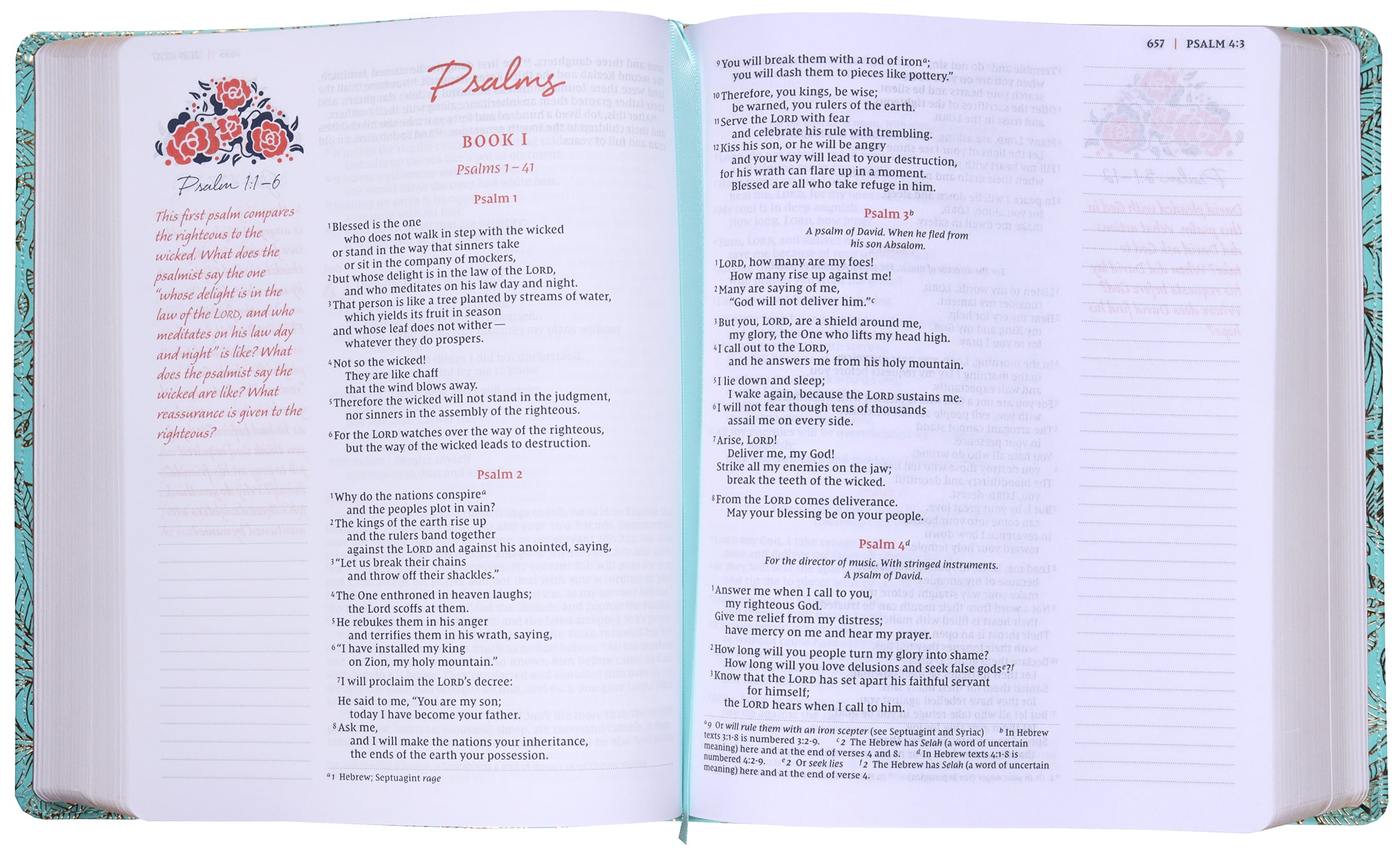 NIV Journal the Word Bible For Women Teal (Red Letter Edition)