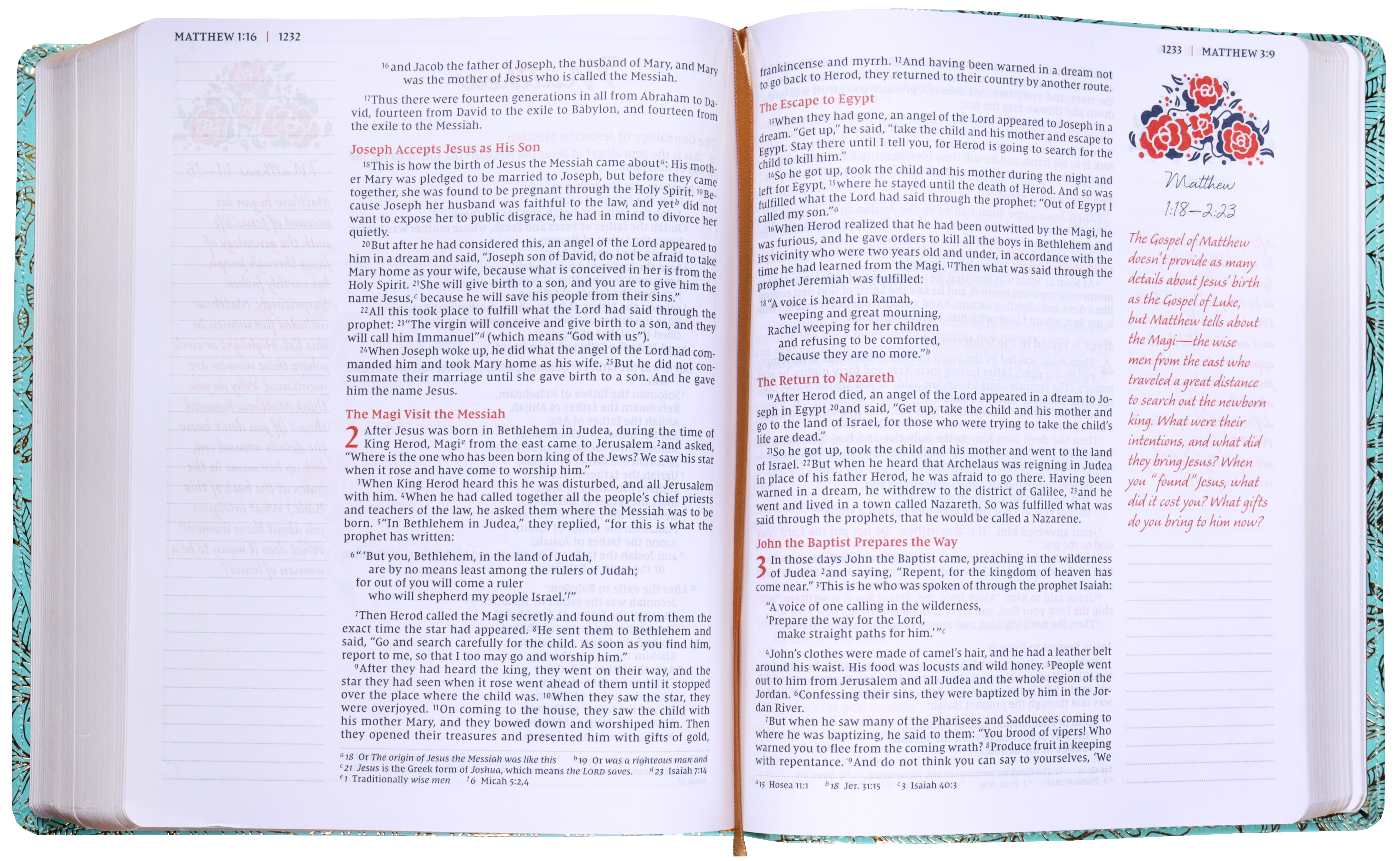 NIV Journal the Word Bible For Women Teal (Red Letter Edition)