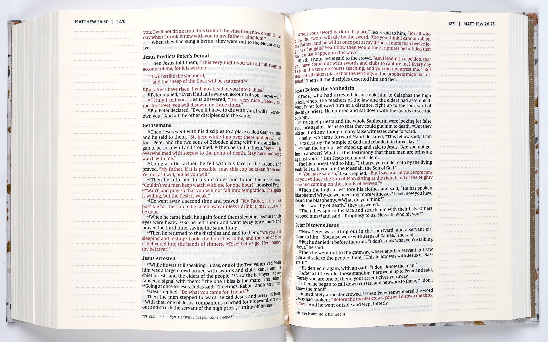 NIV Journal the Word Bible Cream (Red Letter Edition)