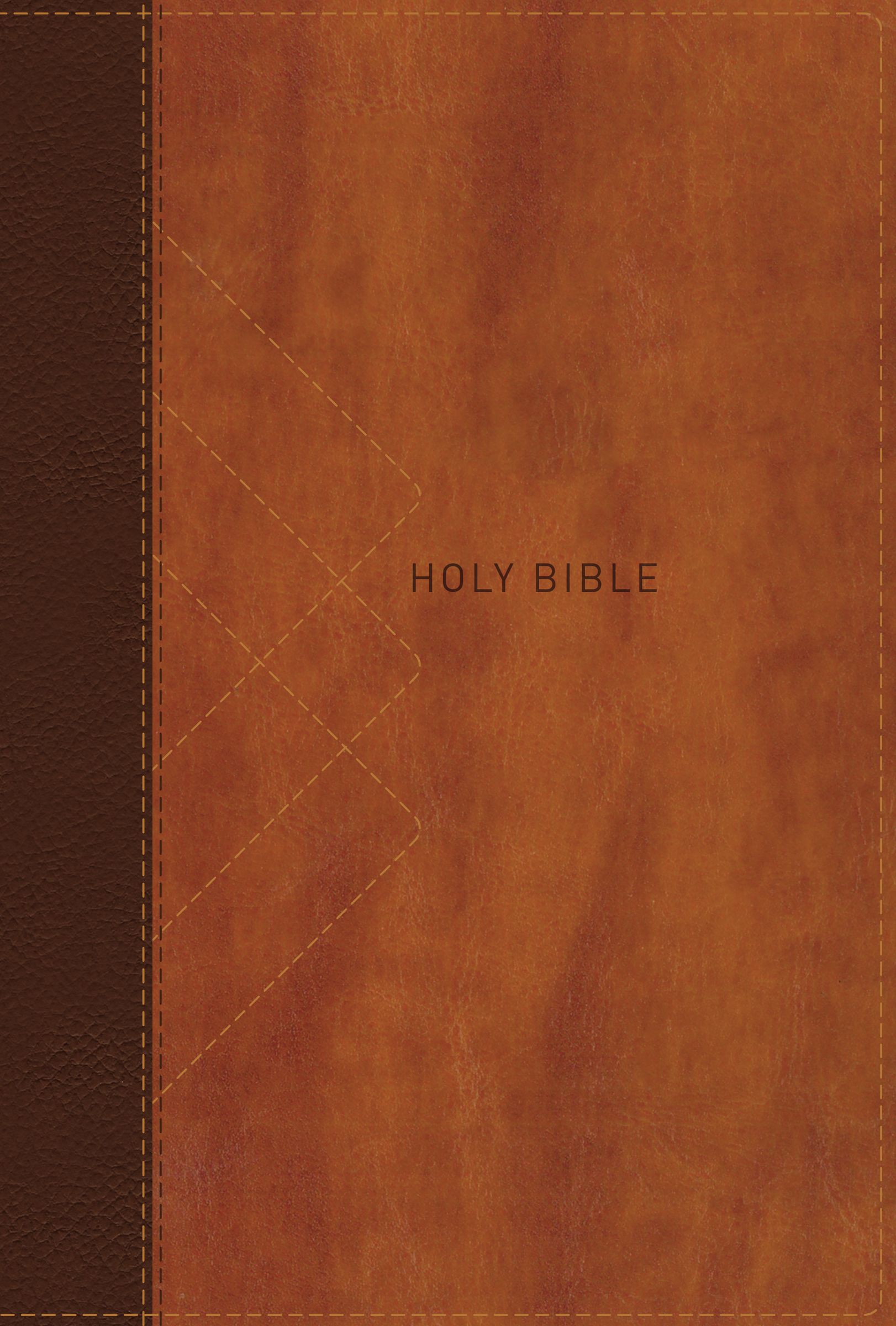 NIV Thinline Bible Giant Print Brown (Red Letter Edition)