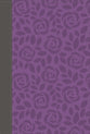 NIV Thinline Bible Giant Print Gray/Purple Thumb Indexed (Red Letter Edition)