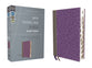 NIV Thinline Bible Giant Print Gray/Purple Thumb Indexed (Red Letter Edition)