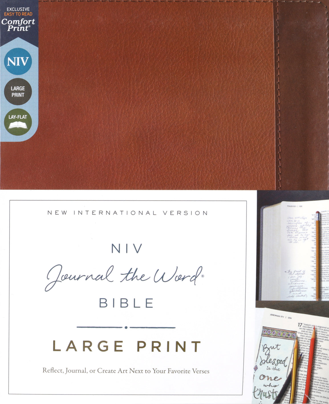 NIV Journal the Word Bible Large Print Brown (Red Letter Edition)