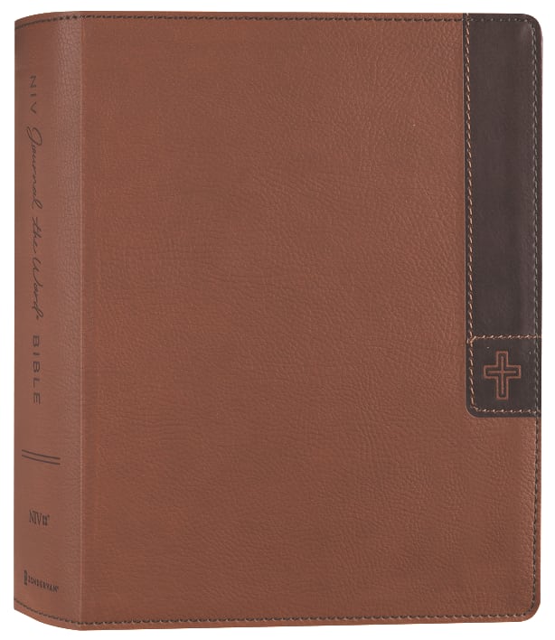 NIV Journal the Word Bible Large Print Brown (Red Letter Edition)