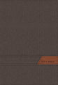 NIV Thinline Bible Large Print Gray Cloth Flexcover (Red Letter Edition)