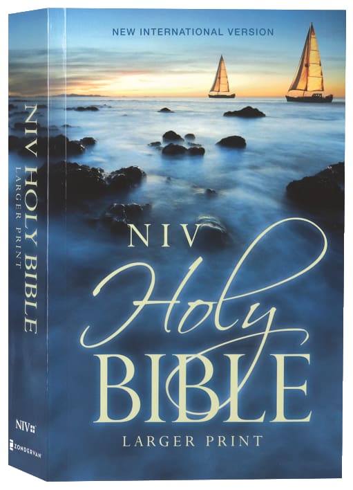NIV Holy Bible, Larger Print, Economy Edition, Blue