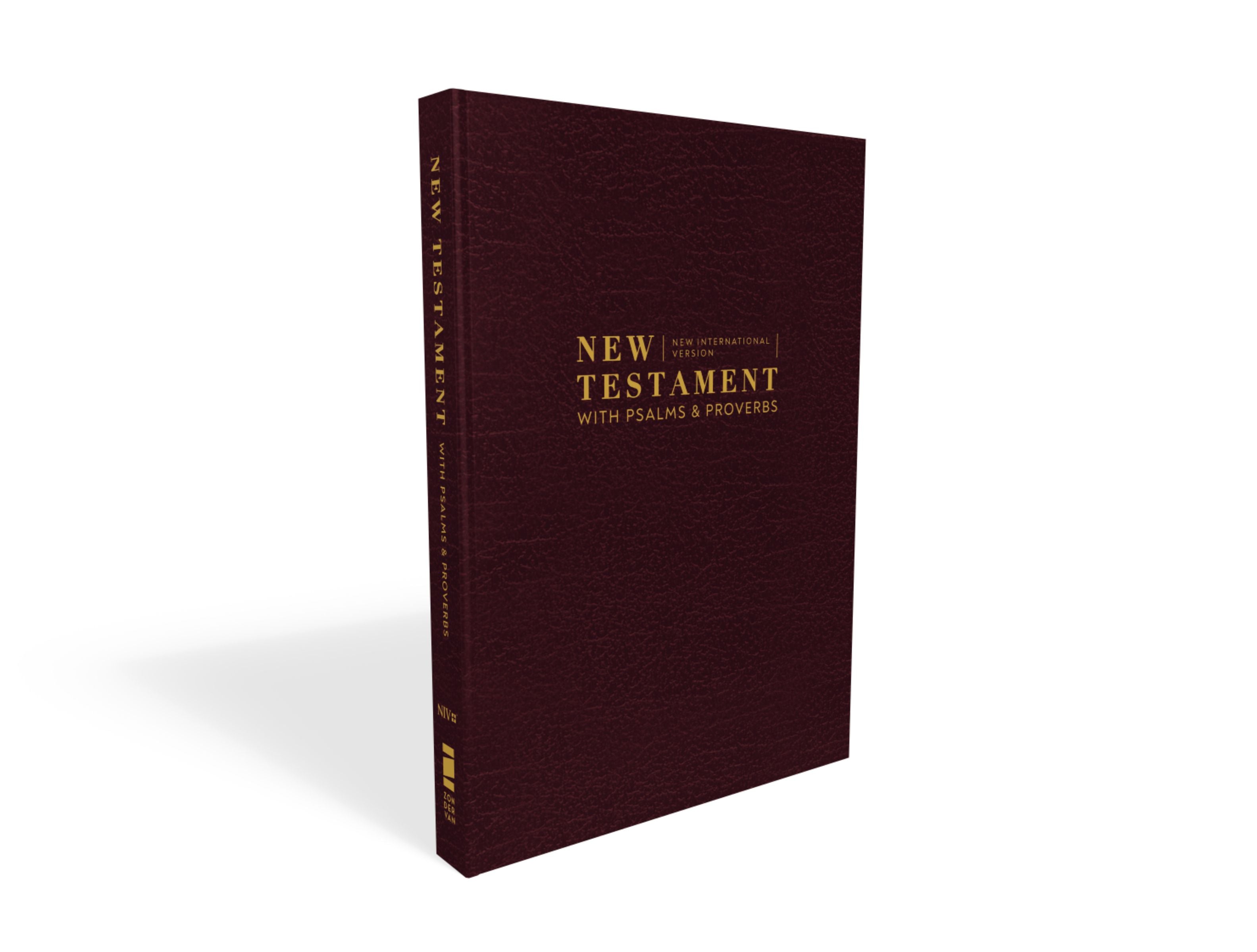 NIV New Testament With Psalms and Proverbs Pocket-Sized Burgundy